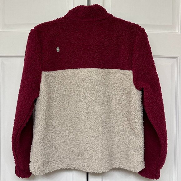 FIGS Deep Cranberry High Pile Fleece Jacket – Sold Out – Excellent Condition - Picture 2 of 5